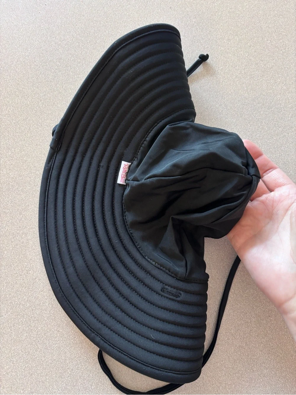 Ruffle Butts Black Swim Sun Hat Toddler